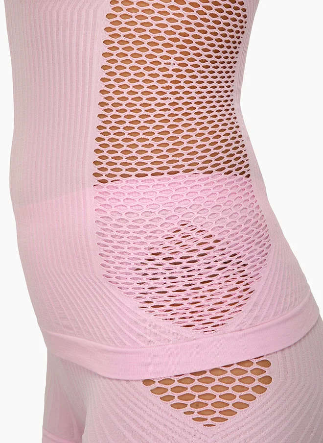 ليس اند مي  Laceandme Women Pink Solid Shapewear Set 9802